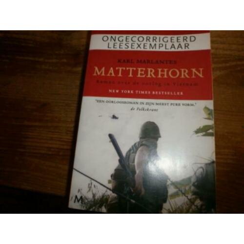 matterhorn oorlog in vietnam ongecorrigeerd leesexemplaar
