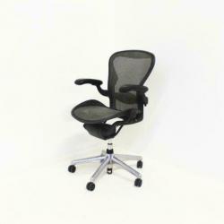 Bureaustoelen, Herman Miller Aeron, Type B, Grijs / Chroom