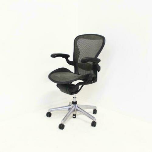 Bureaustoelen, Herman Miller Aeron, Type B, Grijs / Chroom