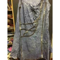 Blauw zomer tuniek, maat; s