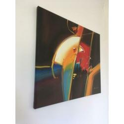A160 Nancy van Hussen - Mooi abstract schilderij