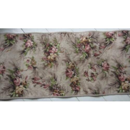 aparte Franse loper met roze rozen brocante landelijk 350x60