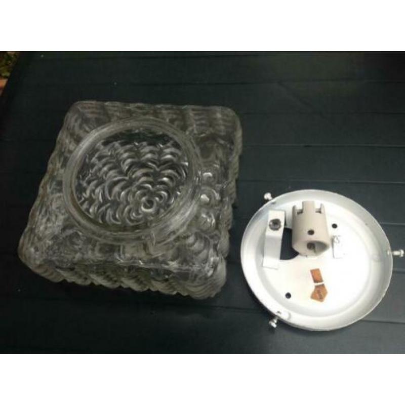 Plafonniere,glas,metaal