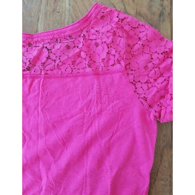 Roze kanten top xs (n1402)