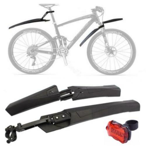 MTB voor + achter spatbord + achterlampje lampje verlichting