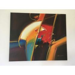 A160 Nancy van Hussen - Mooi abstract schilderij