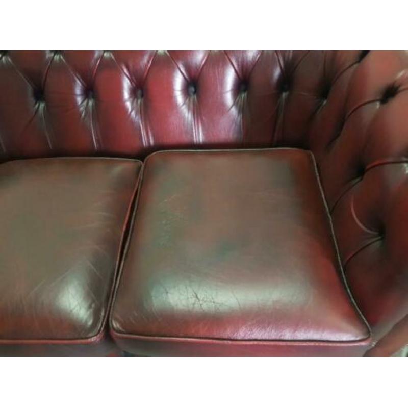 Vintage Chesterfield bank + GRATIS BEZORGING