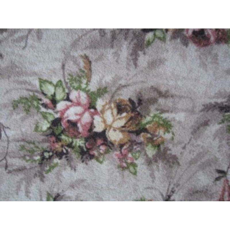 aparte Franse loper met roze rozen brocante landelijk 350x60