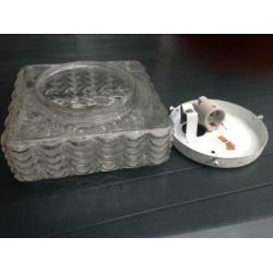 Plafonniere,glas,metaal