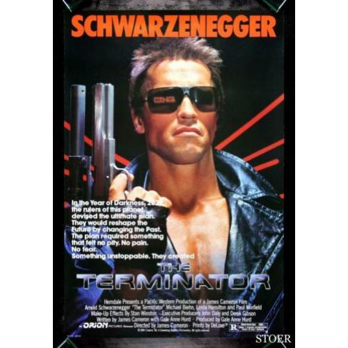 The Terminator Arnold Schwazenegger poster dvd bluray 1 2