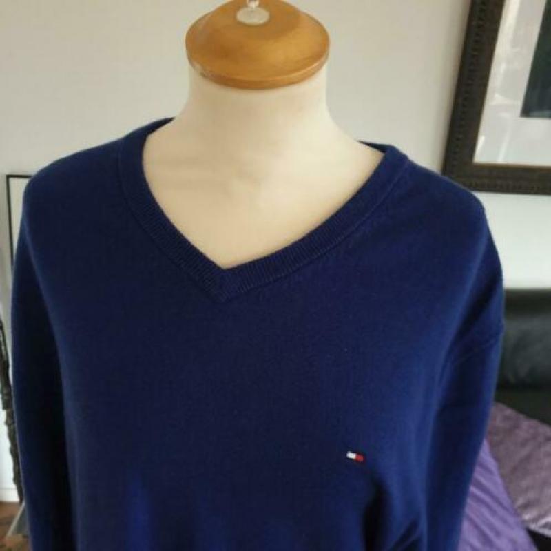Tommy Hilfiger trui in Cashmere & Pima Cotton, maat XL.