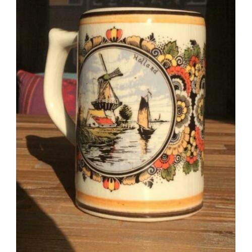 Bierpul Delft's Hand Painted Holland - Delfts Blauw bier pul