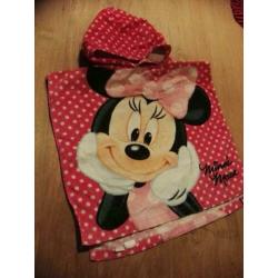 Mini Mouse roze badcape of badponcho €2,5