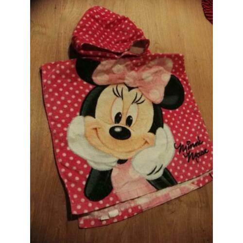 Mini Mouse roze badcape of badponcho €2,5