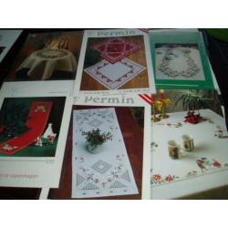 boeken Telpatroon permin tafelloper tafellaken 2.50 euro per