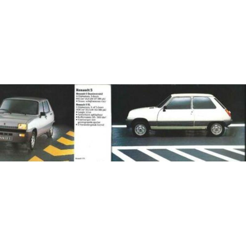 Renault programmafoldertje 1983