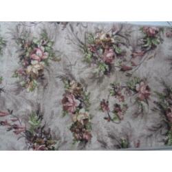 aparte Franse loper met roze rozen brocante landelijk 350x60