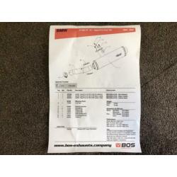 Bos HyperFox uitlaat demper BMW R1200RT R1200ST 2005-2009