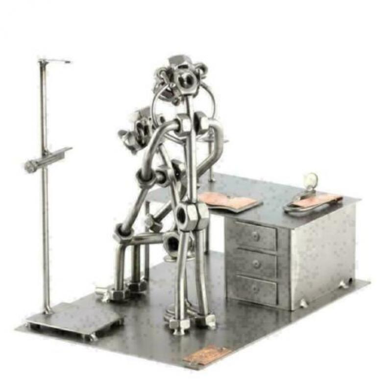 Huisarts beeldje - dokter, medisch, arts, geneeskunde, kado