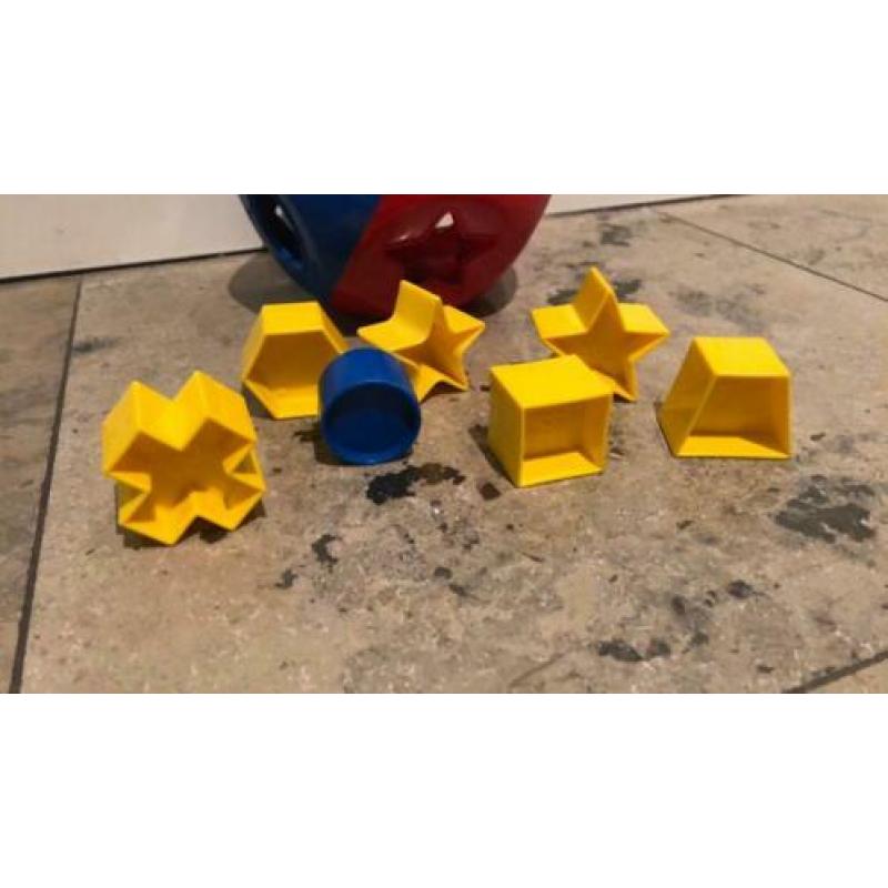 Tupperware Toy vormenstoof 7 vormpjes gekleurd