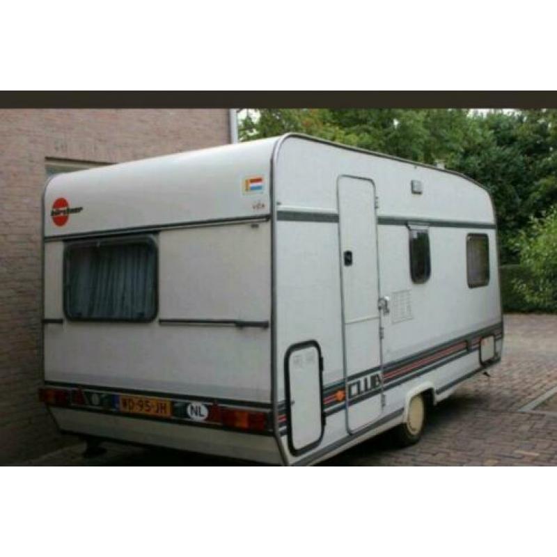 Burstner caravan met luxe Isabelle tent