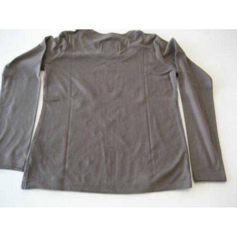 Esprit shirt met lange mouw, bruin. Maat M. nieuw 27022020