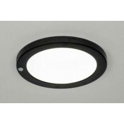 sensor plafondlamp plafonniere zwart led v garage hal kast