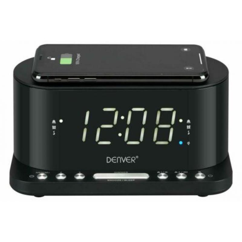 Nieuwe Denver CRQ-110 wekker radio met wireless oplader