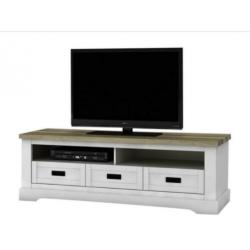 Zeer nette houten tv meubel met 3 laadjes