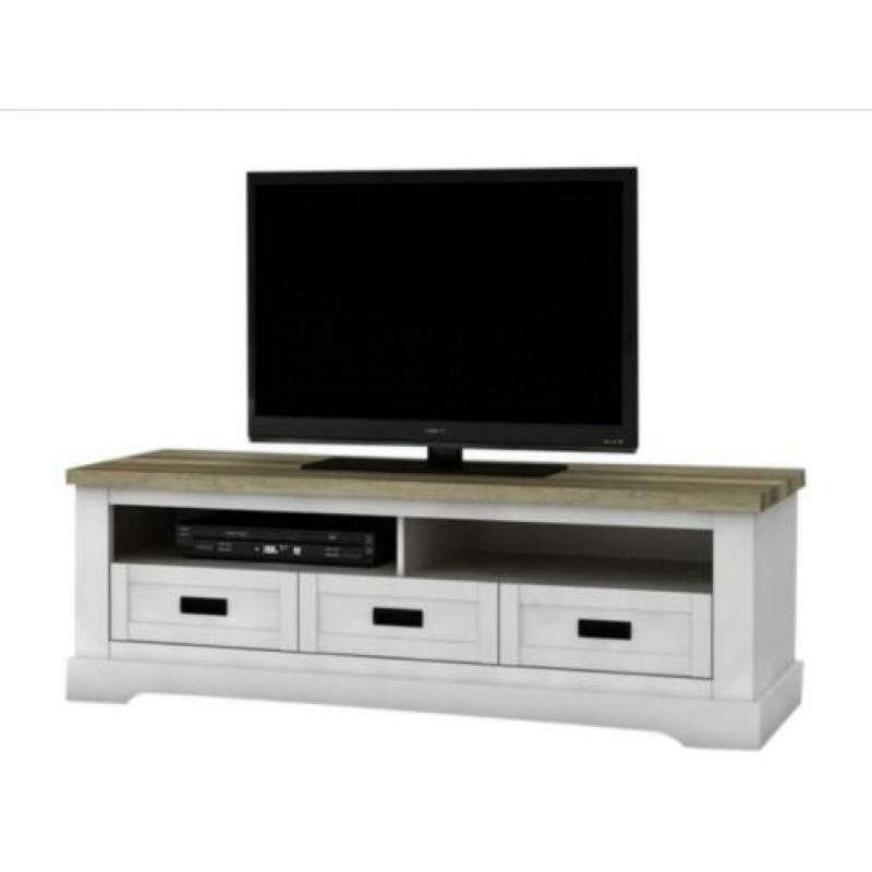 Zeer nette houten tv meubel met 3 laadjes