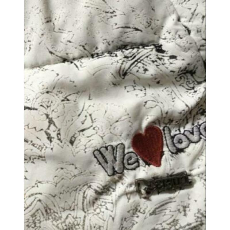 DESIGUAL Heerlijke warme en mooie crème winter jas , mt 38