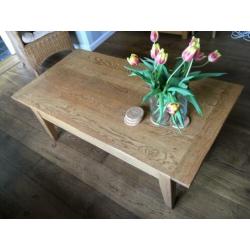 Salontafel blank eiken kleur antiek