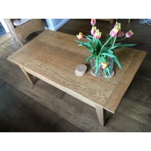 Salontafel blank eiken kleur antiek
