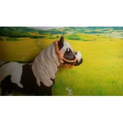 Schleich touwhalster met neusbontje oranje