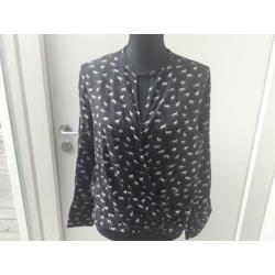 Prachtige Supertrash zwart witte Hyena print mt 38