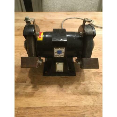 2 creusen werkbank slijpmachines
