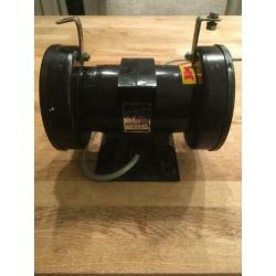 2 creusen werkbank slijpmachines