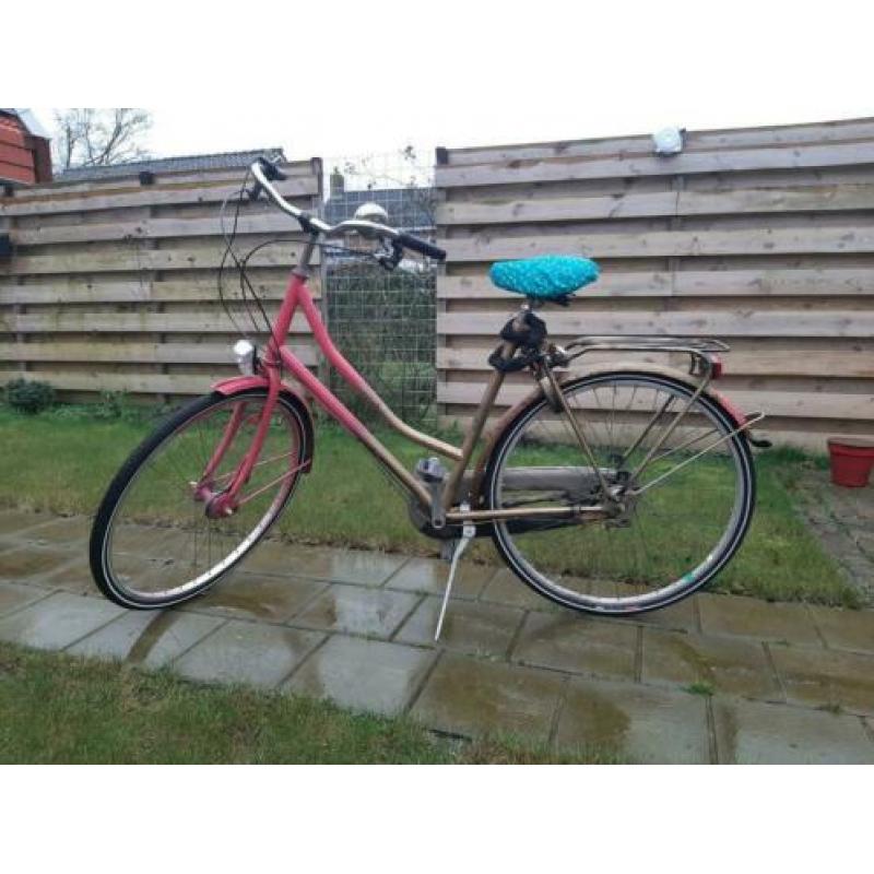 Opvallende damesfiets