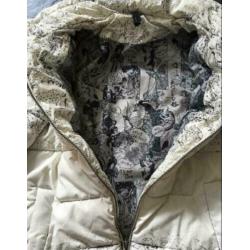 DESIGUAL Heerlijke warme en mooie crème winter jas , mt 38