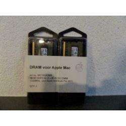 2 x 4GB DDR3 1333 Mhz SoDimm kit voor Apple Macbook Pro 2011