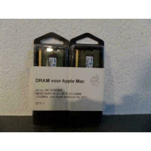 2 x 4GB DDR3 1333 Mhz SoDimm kit voor Apple Macbook Pro 2011