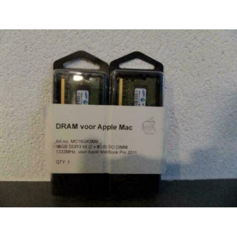 2 x 4GB DDR3 1333 Mhz SoDimm kit voor Apple Macbook Pro 2011