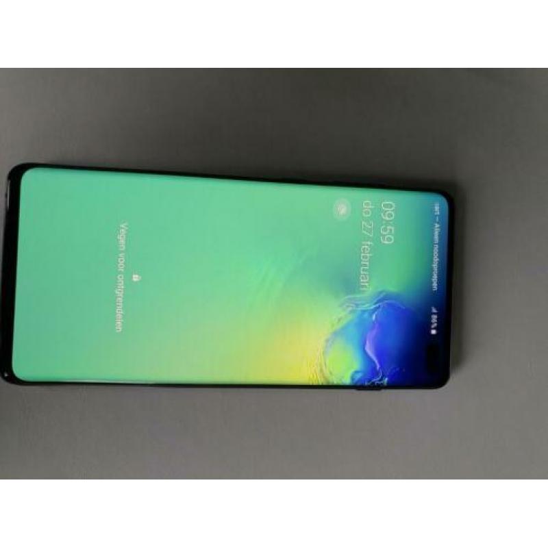 S10 plus 128gb prism black s10+ compleet