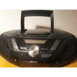 Philips radio cd casette speler