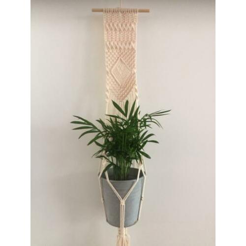 Macrame wand plantenhanger / wandhanger