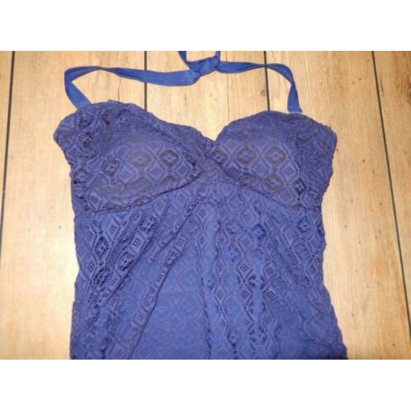 Nieuwe blauwe kanten correctie zwemjurk Beachwave 42