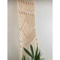 Macrame wand plantenhanger / wandhanger