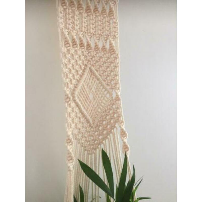 Macrame wand plantenhanger / wandhanger