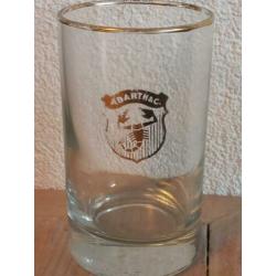 Vintage Abarth drinkglas glas met Abarth logo zoldervondst
