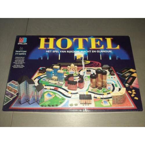 Hotel spel bordspel vintage grote doos mb
